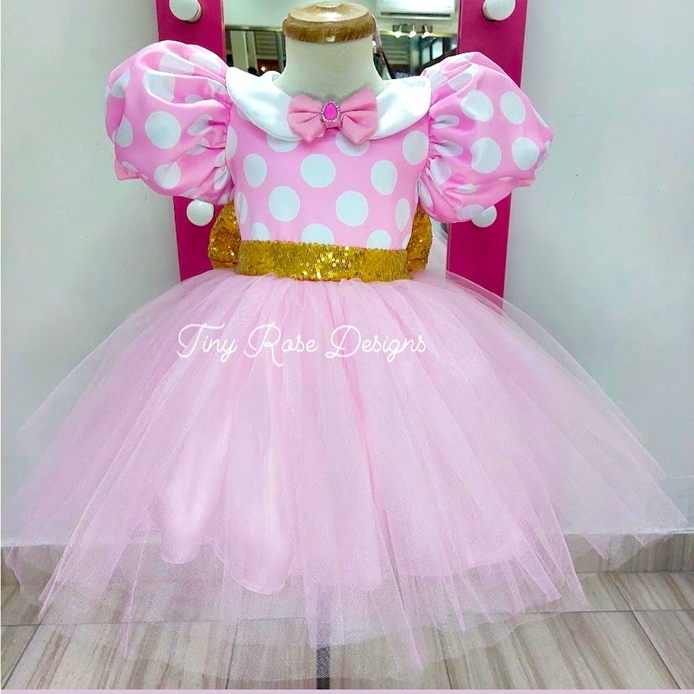 Minnie Dress for girls Size 4T pink in tulle